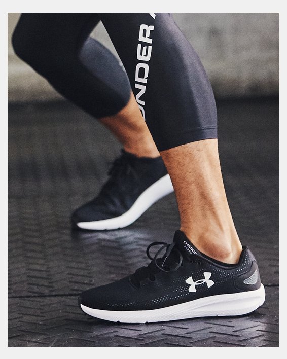 Men's UA Charged Pursuit 2 Running Shoes, Black, pdpMainDesktop image number 0